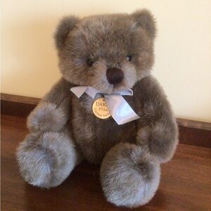 Dakin Teddy Bear with Blue Ribbon